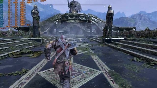 Тест Intel Arc A750 Limited Edition + Ryzen 1600 в God Of War 1080p Driver 101.4952