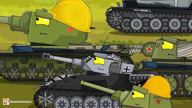 HomeAnimations – Мультики про танки  Сражение Титанов ： Спасти монстра - Сухопутный Крейсер vs Броне