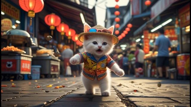 🐘🐾Tourist Cats in Bangkok, Thailand😸🛕 - Funny Cats Doing Human Things #FunnyCats #CatLovers #cut