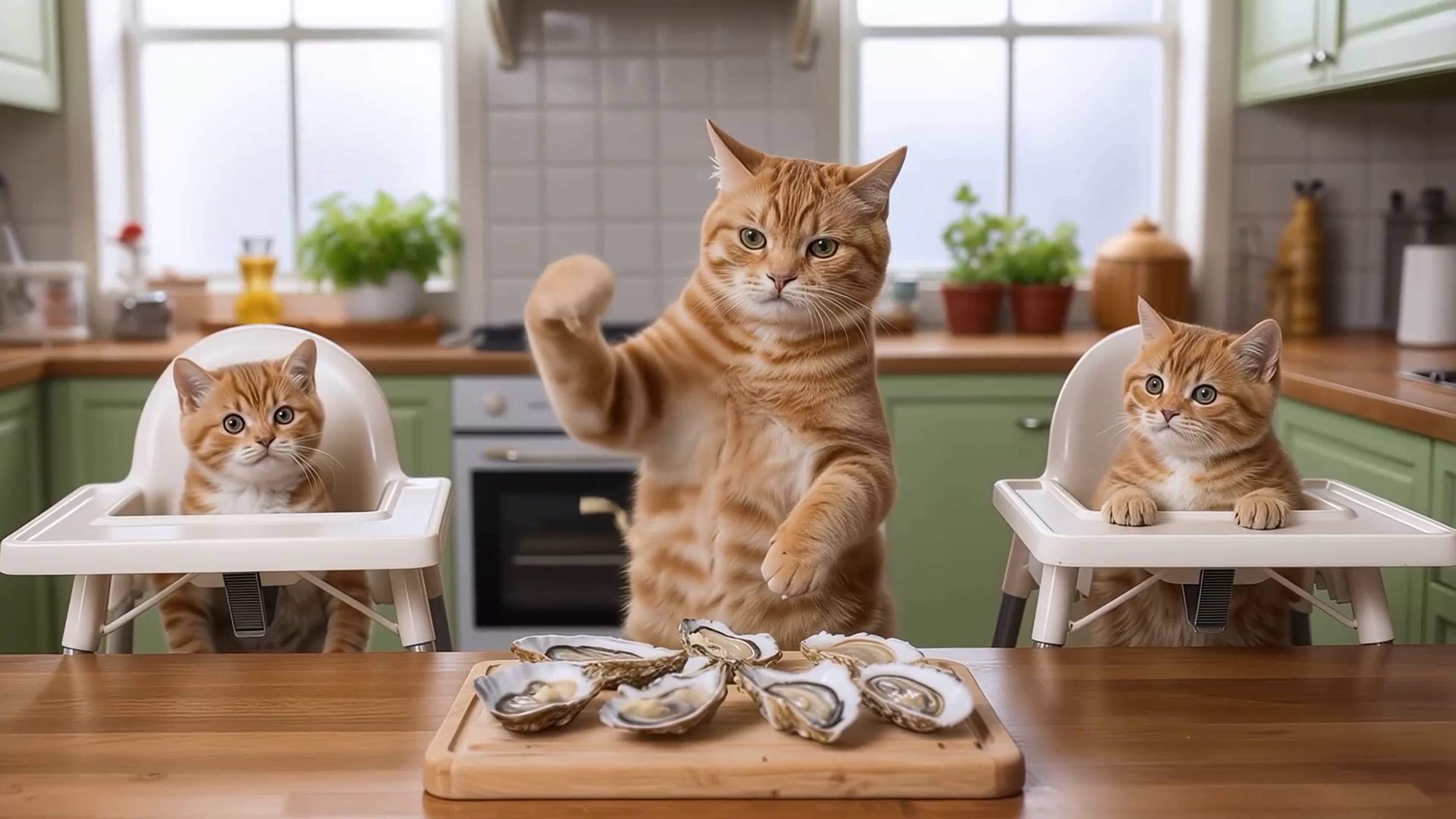 Котик и устрицы