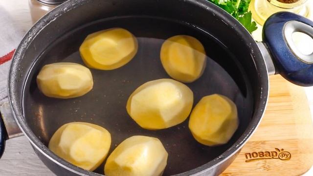 Картофель со сметаной и зеленью