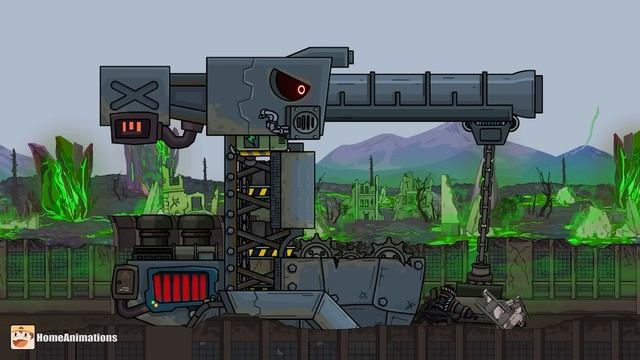 HomeAnimations – Мультики про танки  Гравиколосс vs Т-72 Паразит - Металл против плоти !