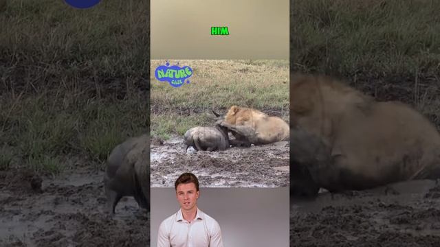 VaK7ZhwHMdg - ＊＊＂The Buffalo’s Last Stand： A Battle for Survival＂＊＊ #shorts #animals #lion