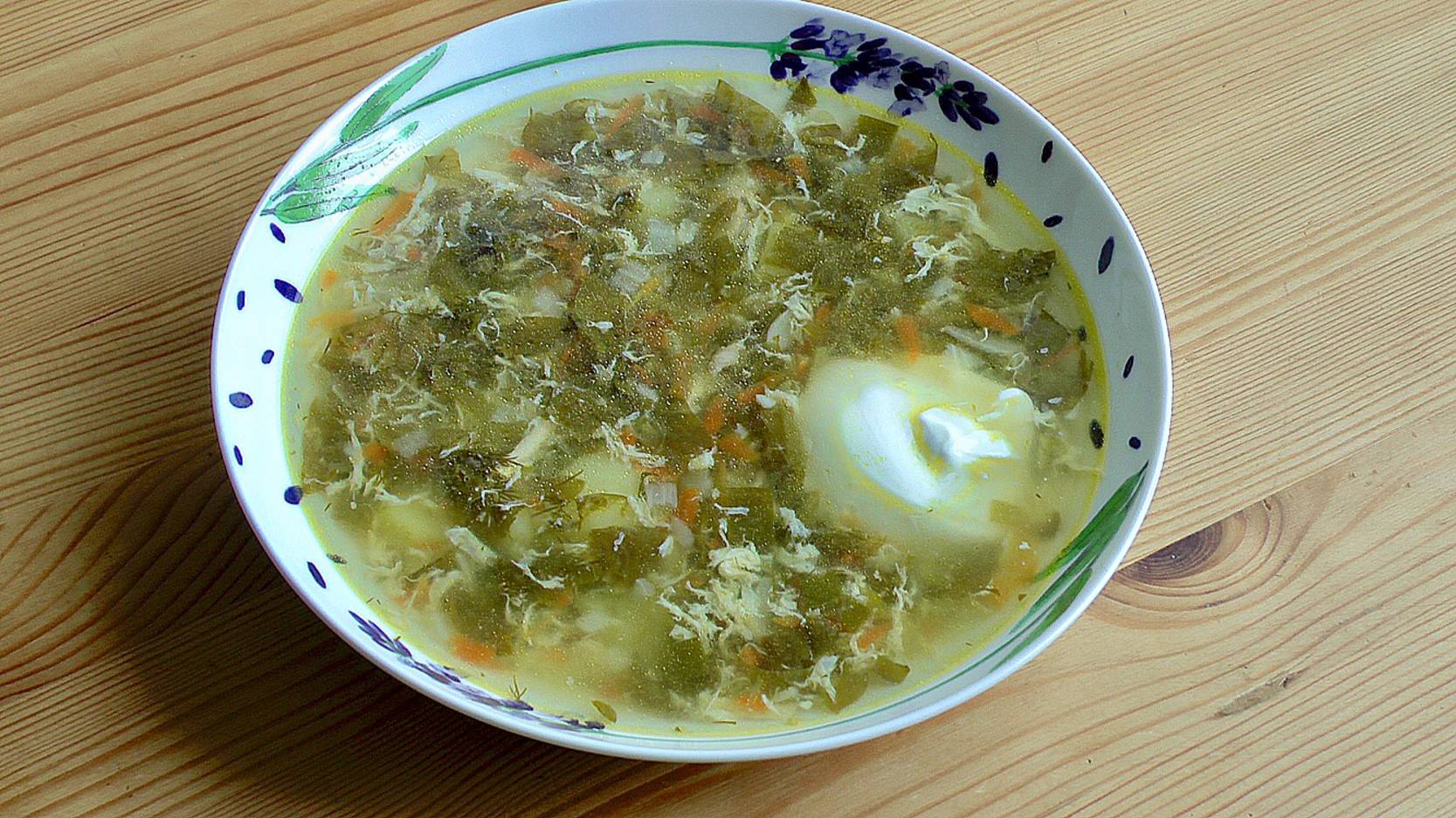 Щавелевый Суп с Яйцом/ Вкусный Легкий Летний  Суп Щавелем/Простой Рецепт