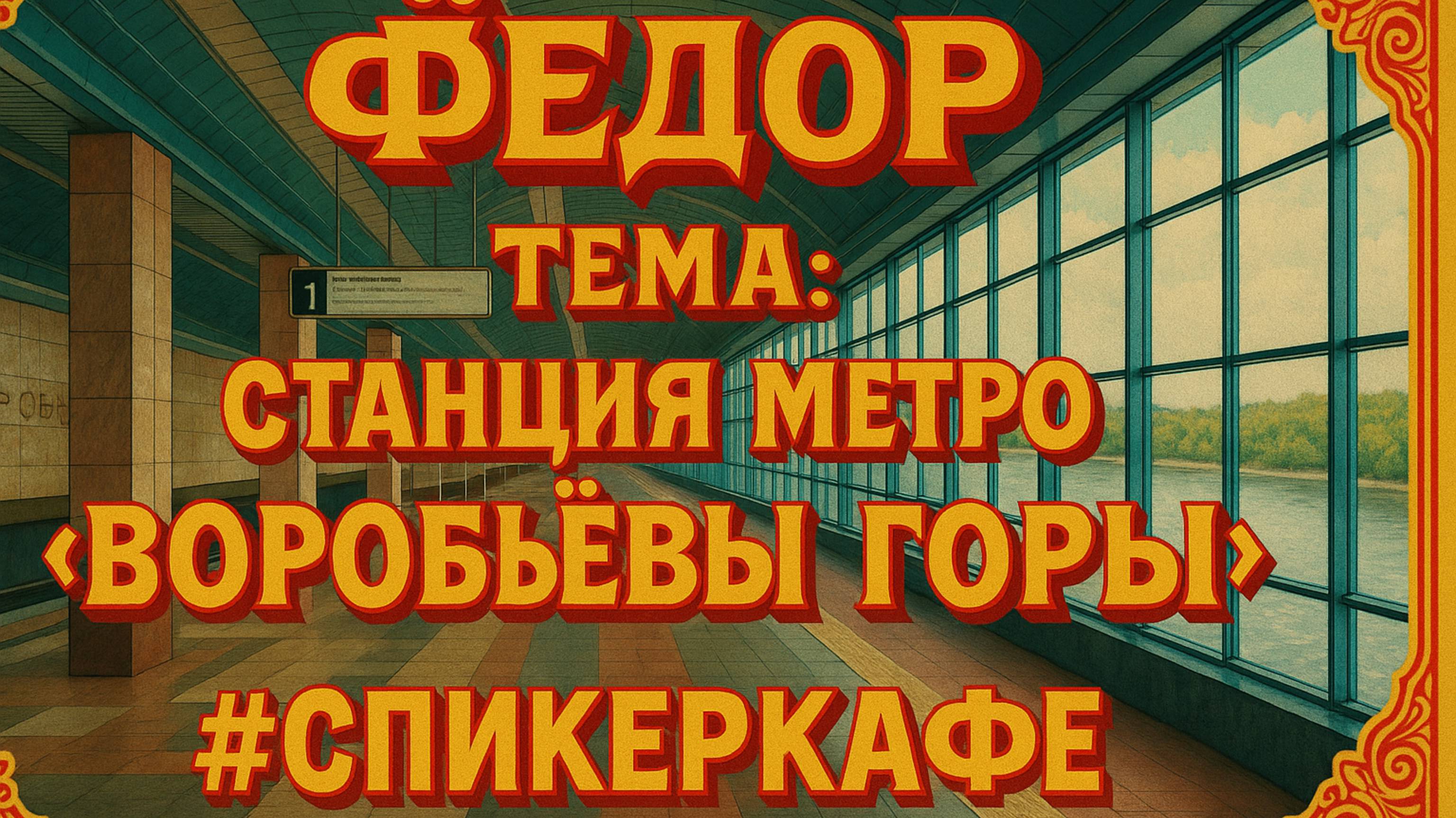 Фёдор - Тема: Станция метро "Воробьёвы горы" #Спикеркафе