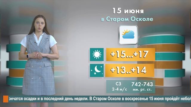 Погода в Старом Осколе на 15 июня