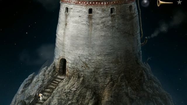 Часть 102 Прохождение игры Samorost 3 от Kibertok Гном забирает черный шарик и бежит со скалы вниз