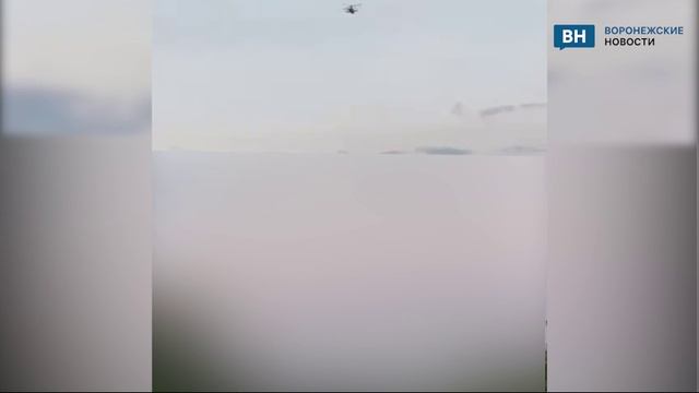 На видео попал воздушный бой над Воронежской областью