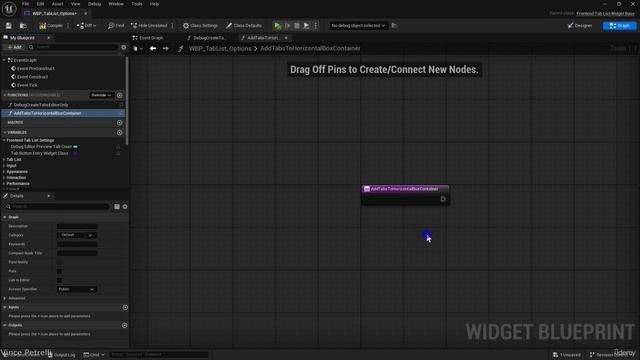 4.6 -Схема виджета списка вкладок