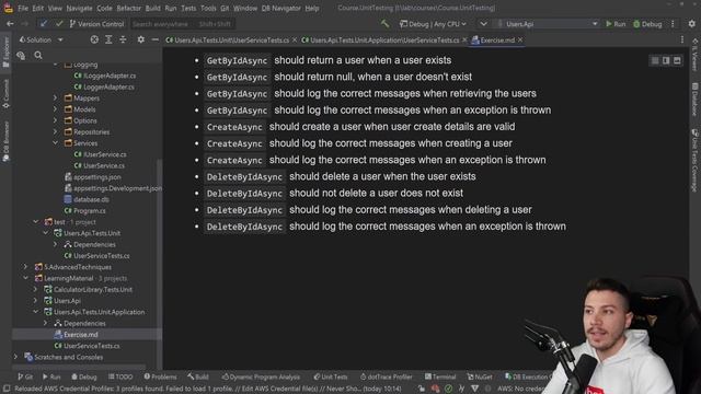 0041_Exercise_Testing_the_rest_of_the_application_layer_Project_source_under_the_video