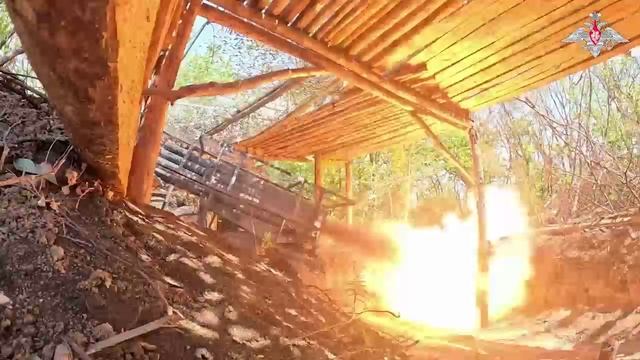 Боевая работа расчета РСЗО «Град»