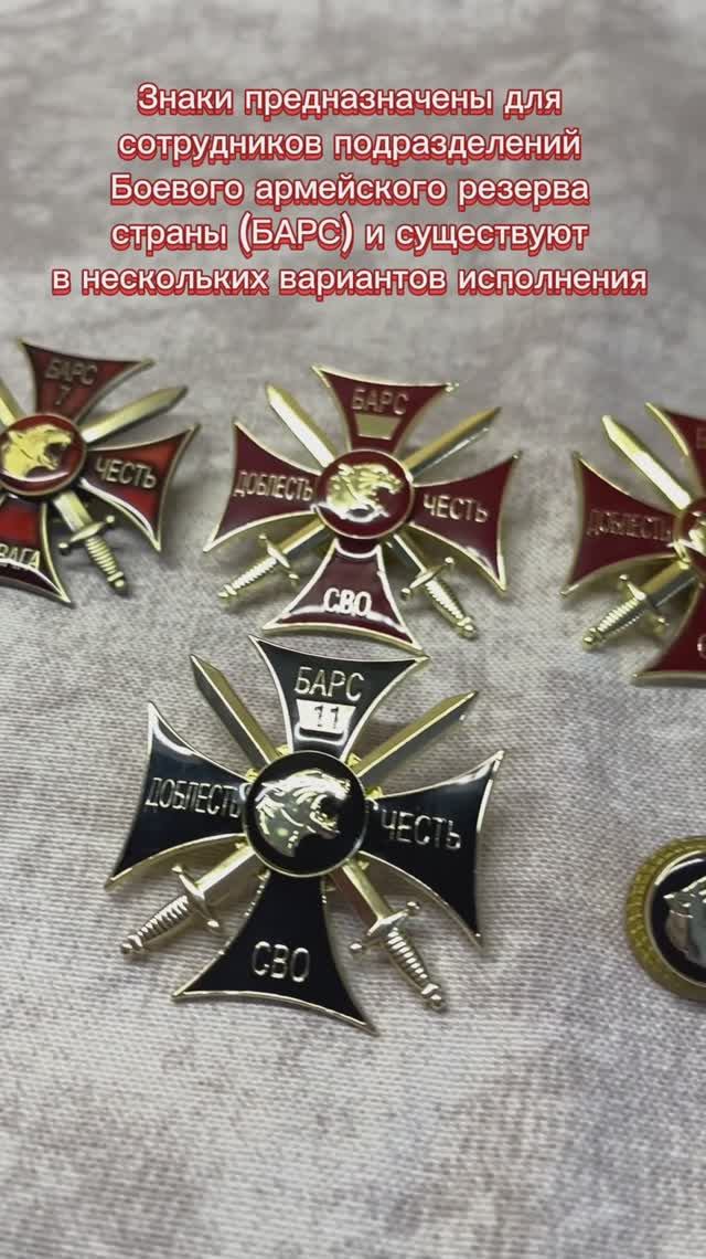Знак «Добровольческий отряд БАРС»