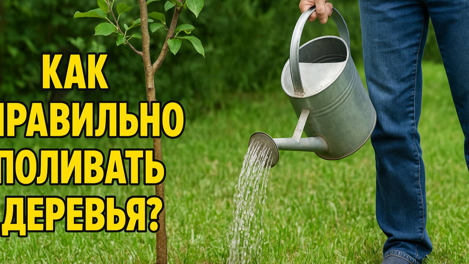 Полив деревьев — делают ВСЕ не так!