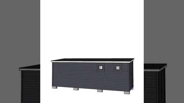Деревянная бытовка 7х2,2 м от компании Modern-banya.ru