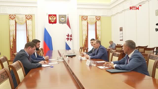 Встреча А. Здунова и Б. Ярышевского