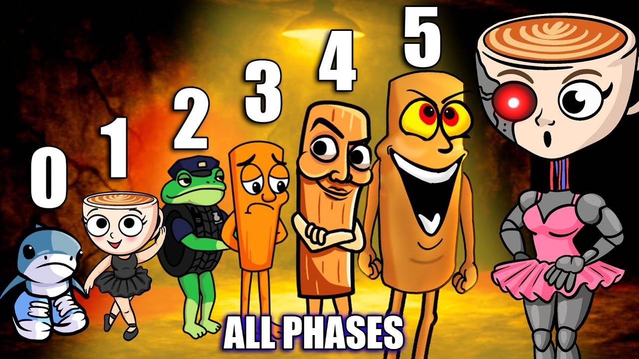 FNF Vs Italian Brainrot | Ballerina Cappuccina & Tung Tung Sahur - ALL PHASES - FNF Mod