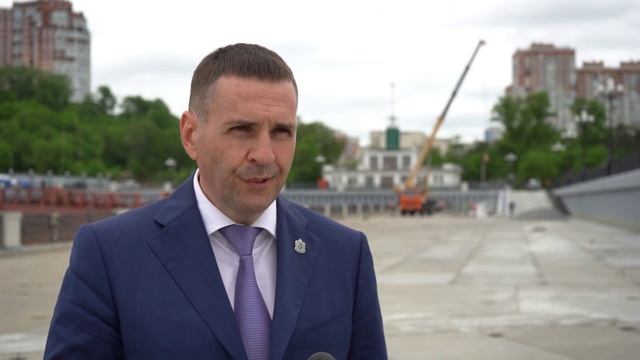 Дмитрий Демешин проинспектировал строительные объекты Хабаровска