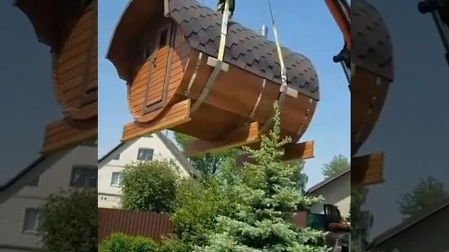 Баня-бочка 3 метра от компании Modern-banya.ru