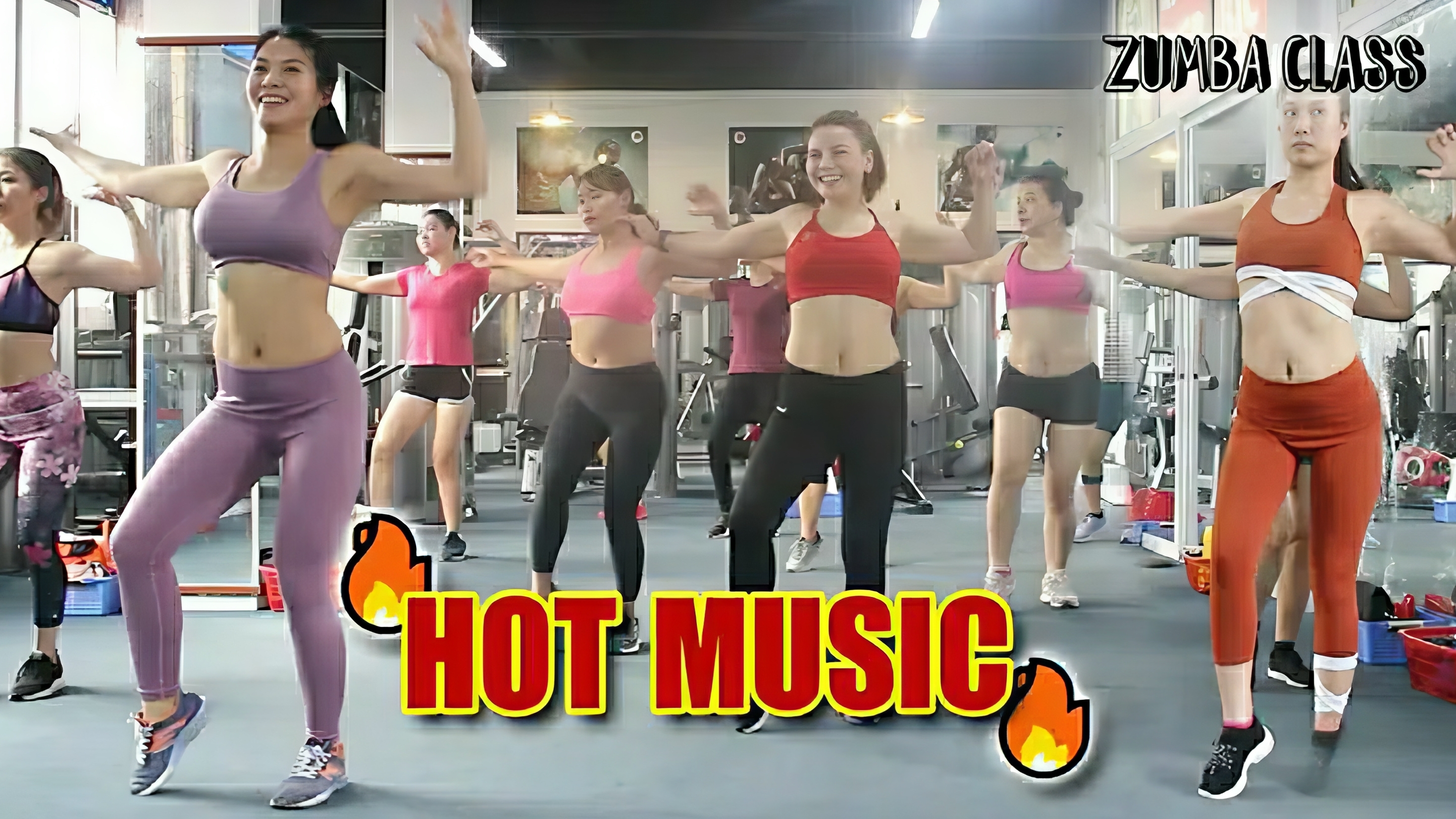 Zumba. 22 минуты аэробного уменьшения жира на животе. Горячая музыка и спорт