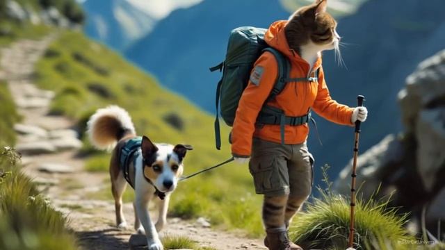 🐱🐶Cats and Their Pet Dogs - Funny Cats Doing Human Things🐾❤️😂 #ai #story #catshorts #aicat #funn
