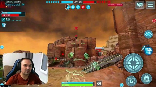 Robot Warfare бой против GUNDAM 00-Lock@n-, VolkanSpectre ○ Робот на луне