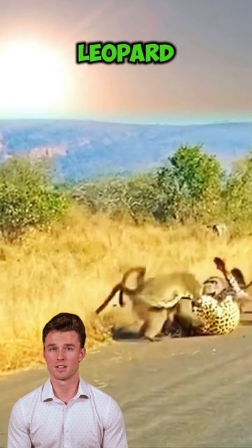 Vspfpkl4AvI - Leopard had a fight with baboons 🤨 #shorts #animals