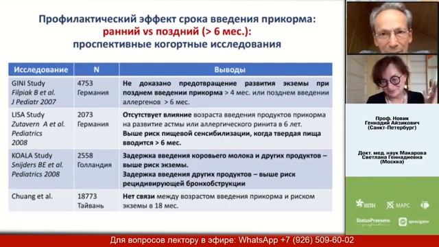 Дискуссионный клуб. Профилактика и лечение пищевой аллергии дискуссия продолжается!