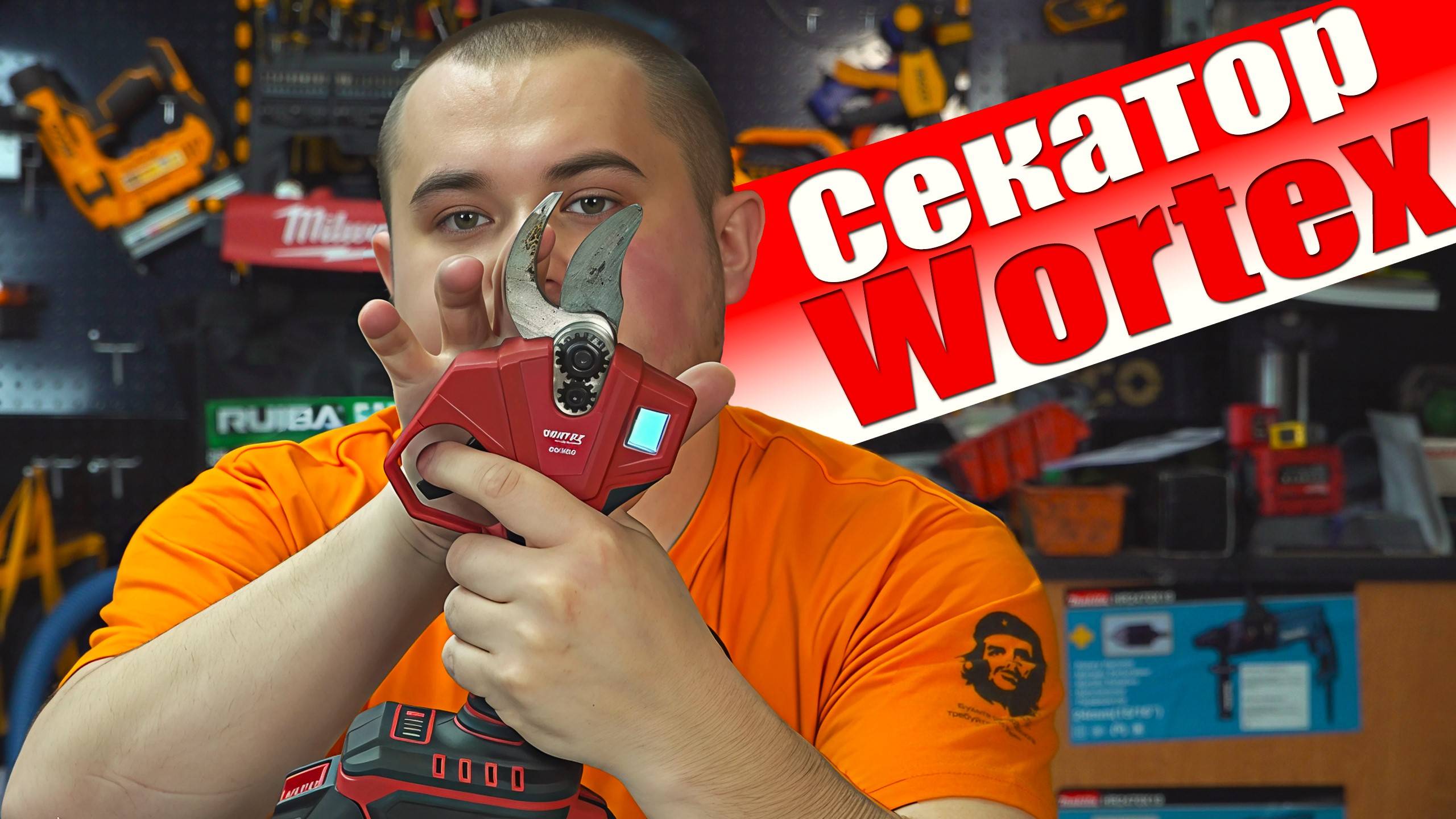 Аккумуляторный секатор WORTEX