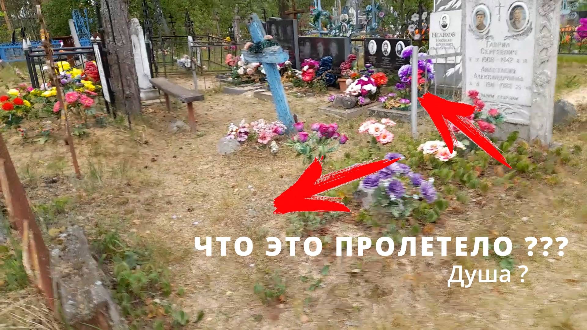 Похоже засняла ДУШУ !! на сельском КЛАДБИЩЕ !
