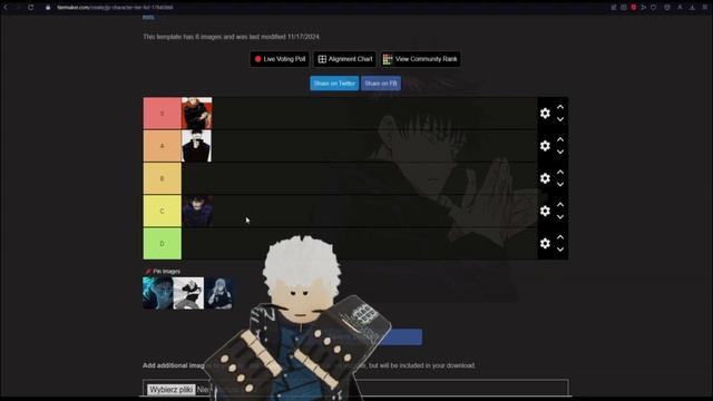 ТИРЛИСТ ПЕРСОНАЖЕЙ JJS  JUJUTSU SHENANIGANS ТИРЛИСТ