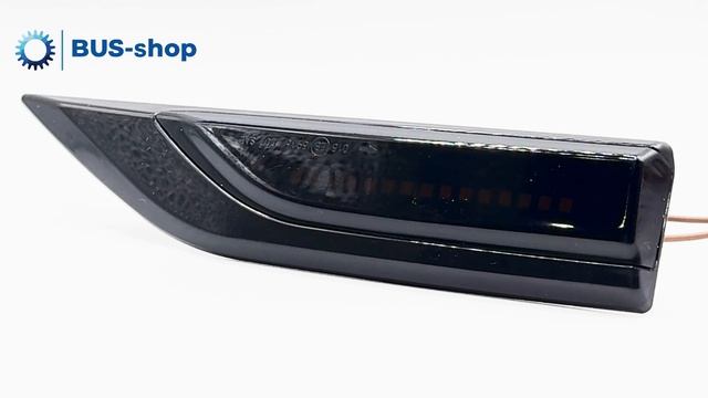 Чорний LED повторювач повороту на крило для VW Caddy 4 / Transpor