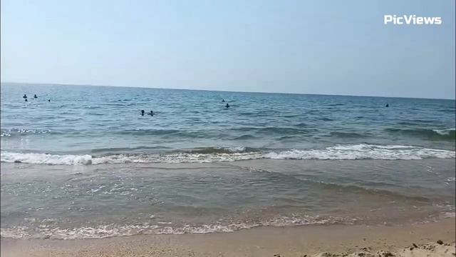 Анапа пляж Витязево сегодня 11 июня 2025. Море, погода в Анапе сейчас. Есть ли мазут на пляжах Анапы