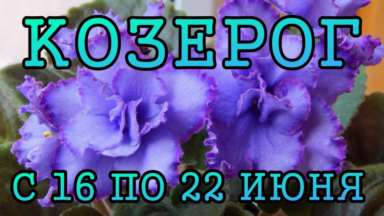 КОЗЕРОГ таро прогноз на неделю с 16 по 22 ИЮНЯ 2025 года.