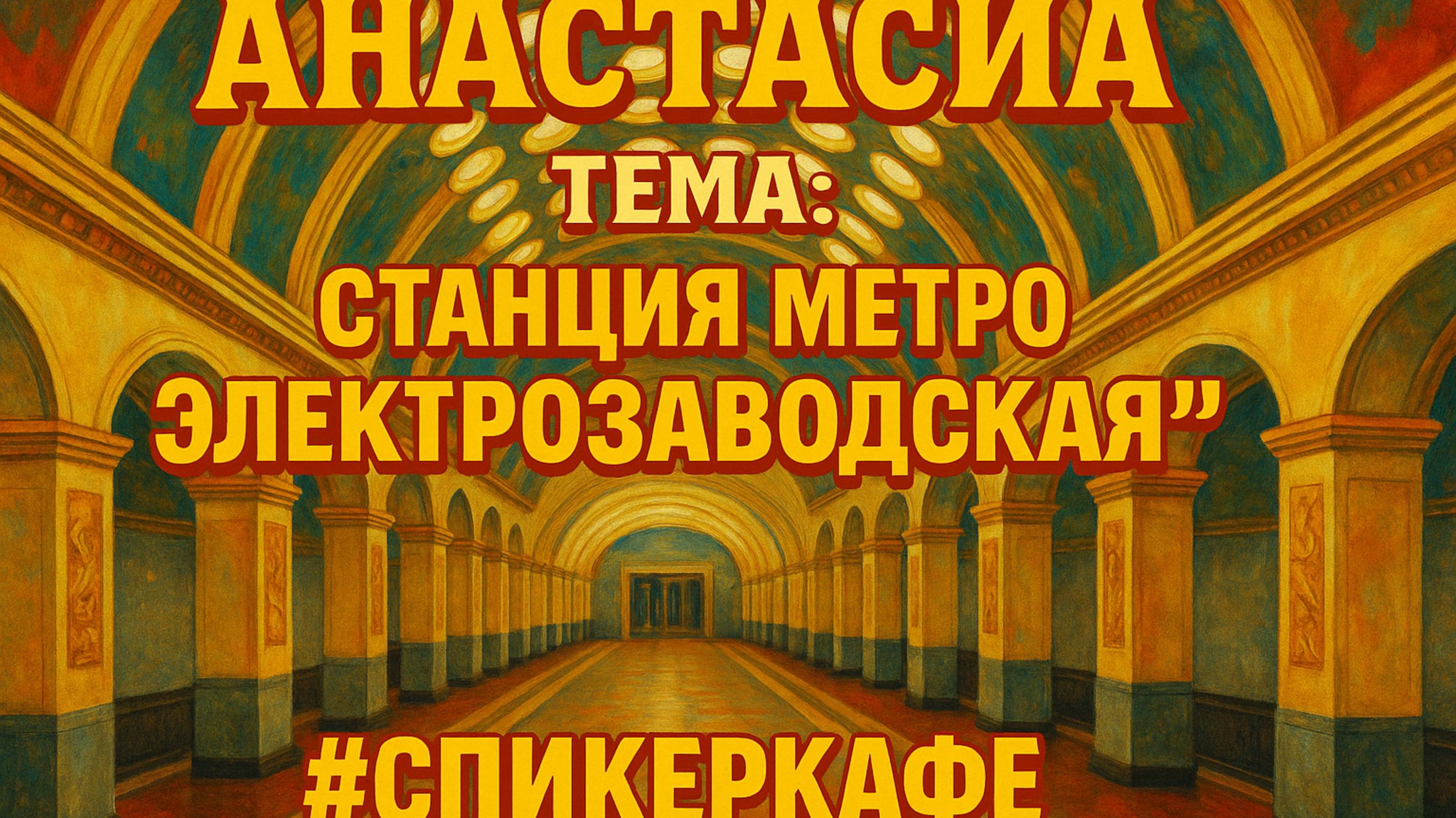 Анастасия - Тема: Станция метро "Электрозаводская" #Спикеркафе