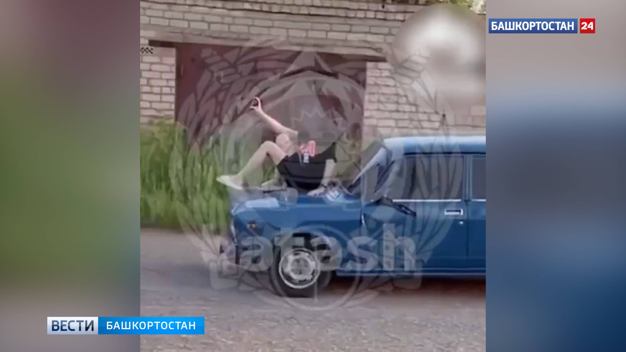 В Башкортостане 18-летний водитель «семерки» без прав катал девушку на капоте