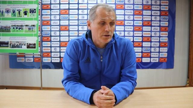 Главный тренер ФК «Окжетпес»  Сергей Попков  прокомме?
