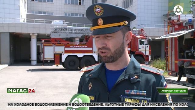 Пожарно-тактические учения прошли в перинатальном центре Ингушетии
