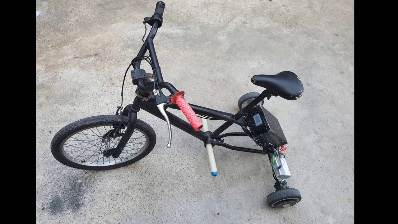 Проект Franken-trike, часть 2. Самодельный трицикл с двигателями от гироскутера 36 В 350 Вт