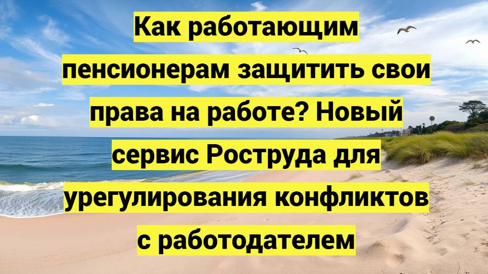 Как пенсионерам защитить свои права на работе? Новый сервис Роструда для урегулирования конфликтов