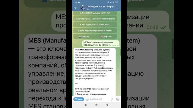 5. ИИ-бот с ChatGPT и DeepSeek, пример использования
