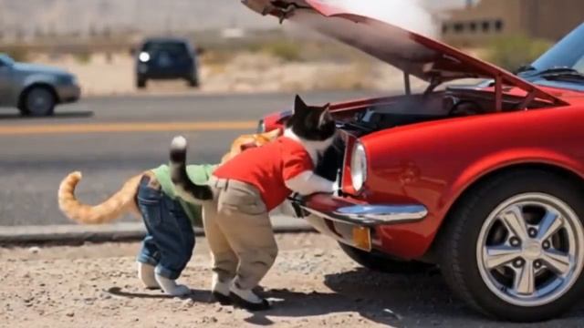🐱🚗Cats on a Road Trip 🛣️🐾 - Funny Cats Doing Human Things