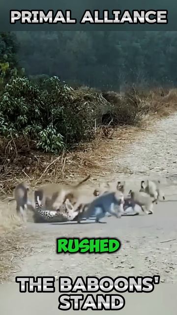 2zJVK8RIiic - ＂Primal Alliance： The Baboons' Stand＂ #shorts #animals #baboons #wildlife #facts