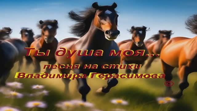 Ты душа моя и песня ... песня на стихи автора Владимира Герасимова.