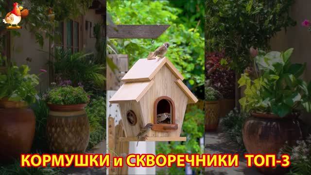 Кормушки и скворечники своими руками для птиц ТОП-3 (55) 🪚🪛🔨 Идеи для дачи и сада пошагово ❣️