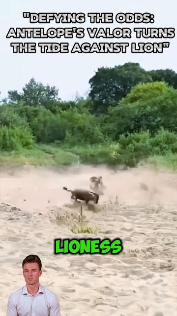 aAFUPxrcI2Q - ＂Defying the Odds： Antelope's Valor Turns the Tide Against Lion＂ #shorts #animals #lio