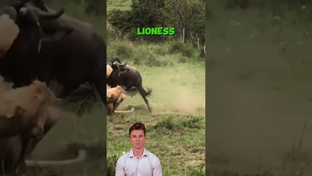 myh36Kd3bag - Lions vs. Wildebeest A Battle of Survival in the Wild #Lions #Wildebeest #Wildlife #Na