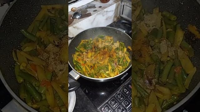 YUMMY POTATO, BEANS FRY ( Вкусный картофель, обжарить фасоль)