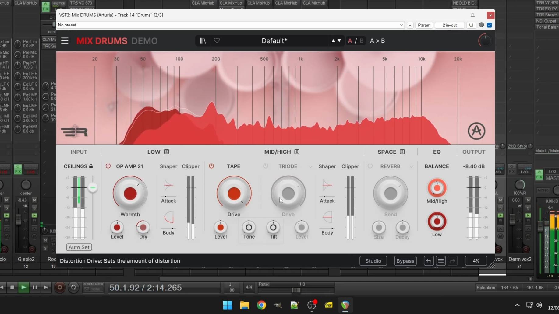 Arturia Mix Drums: Sounds Demo (No Talking)