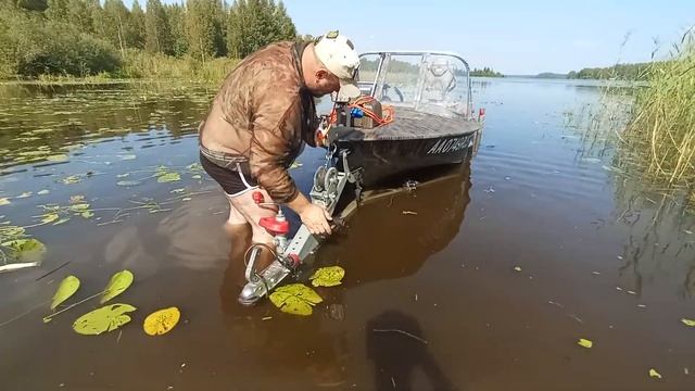 Лодка "ОБЬ-1" ЗИЧ болотоход GATOR 🐊TAIL 37EFI VANGUARD(4) TLC100 Ленд К