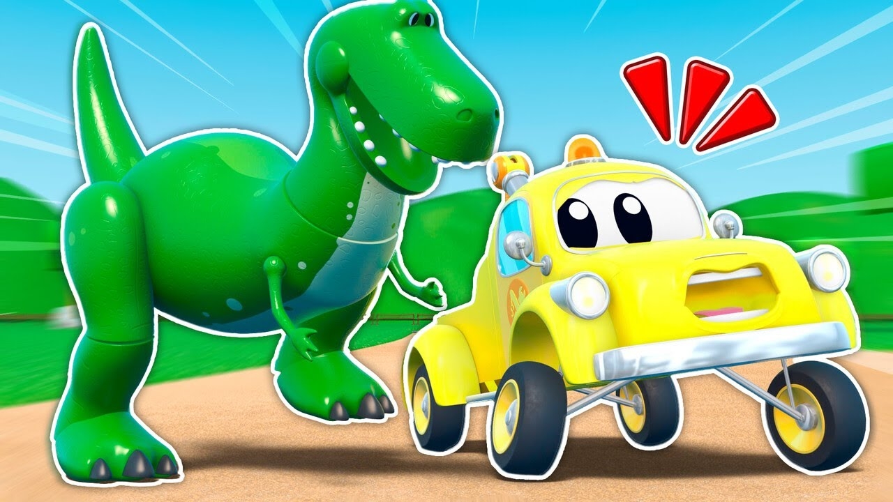 Динозавр Ти-Рекс сходит с ума! 🦖 Приключения грузовиков | Том, эвакуатор